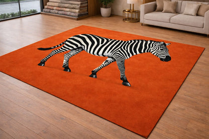 Zebra Design Handmade Tufted Wool Carpet | Luxury Modern Rug India