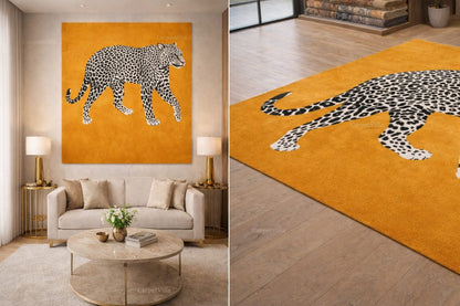 Leopath Design Handmade Tufted Wool Carpet  | Luxury Modern Rug India