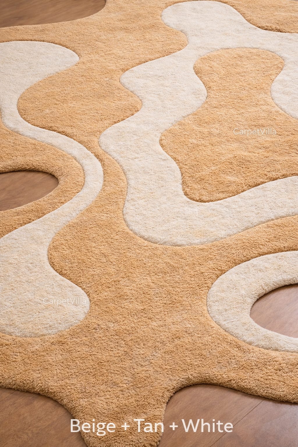 Abstract Shape Rug – Modern Organic Designer Tufted Carpet