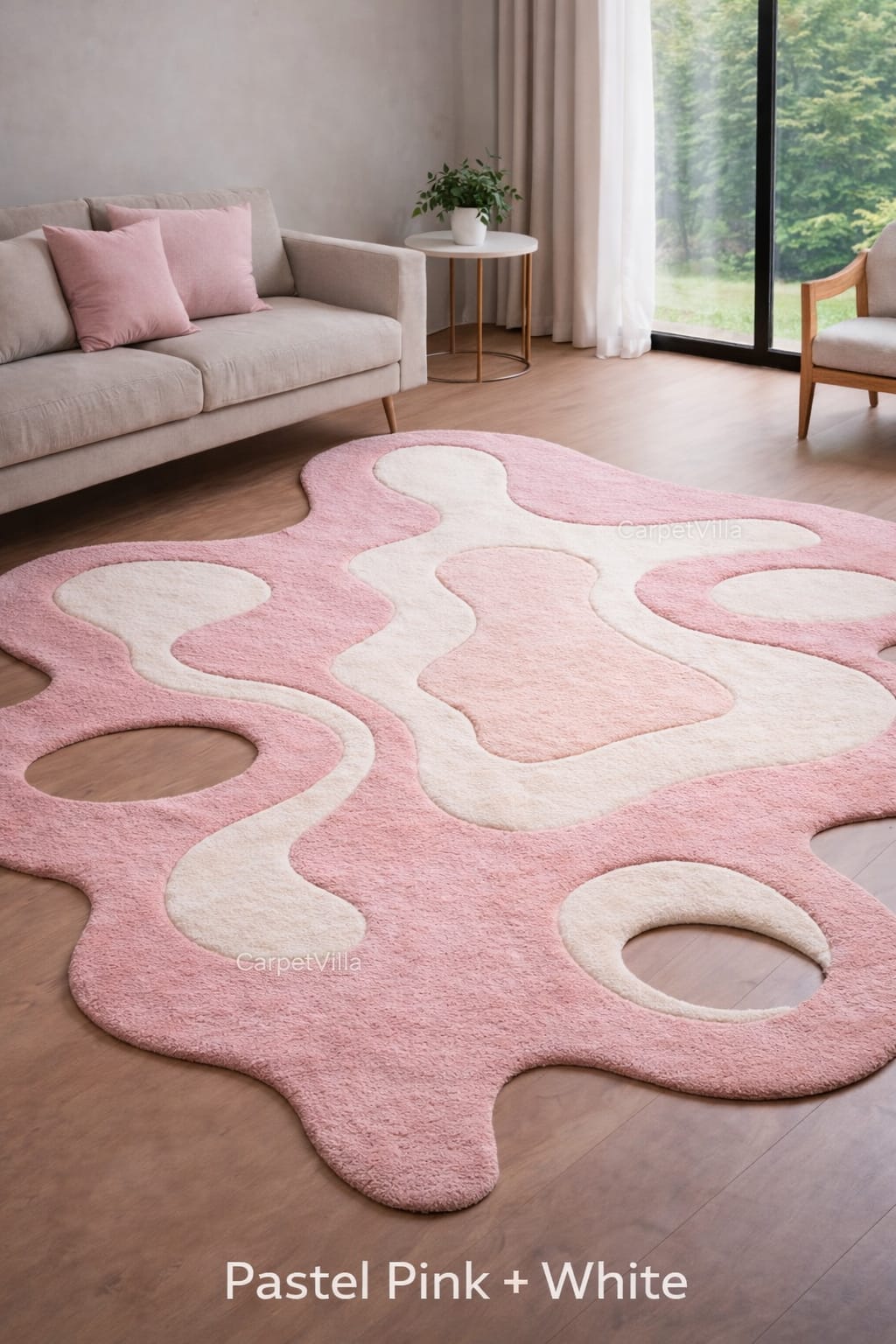 Abstract Shape Rug – Modern Organic Designer Tufted Carpet